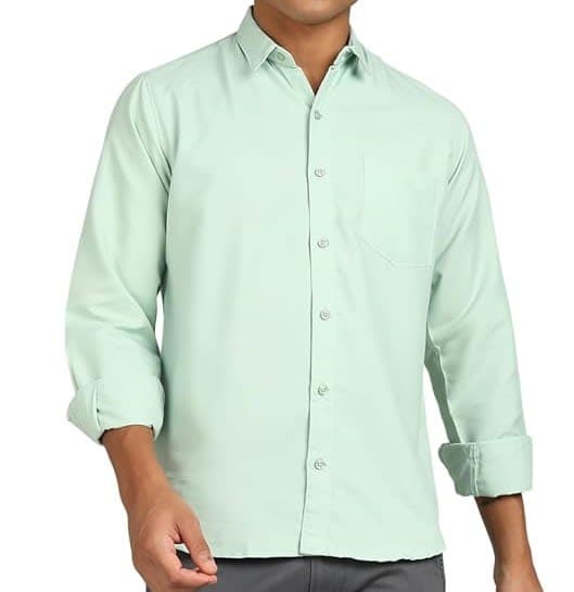 Men’s Classic Seafoam Green Formal Shirt